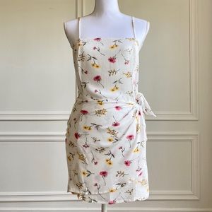 Floral Mock Wrap White Summer Dress Forever 21 S